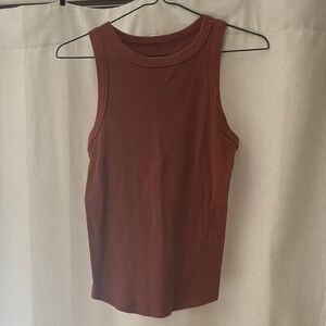 SO Women's Sleeveless Burnt Orange Tank Top
